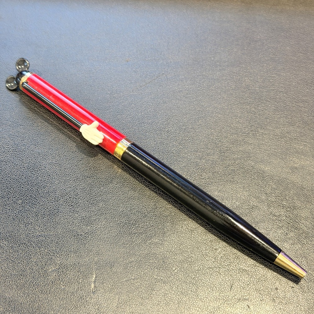 Colibri Disney Mickey Mouse Red/Black/Gold Twist-action Ballpoint Pen Black Ink
